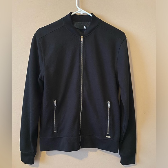 G By Guess Men’s XS Lined Zip Up Flight Bomber Jacket - Picture 5 of 7